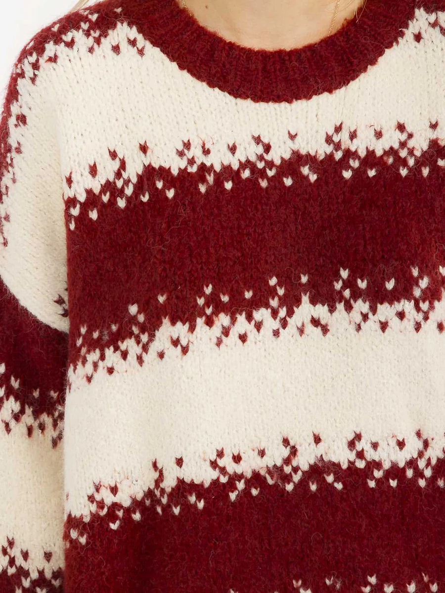 Red Heart Knitted Sweater